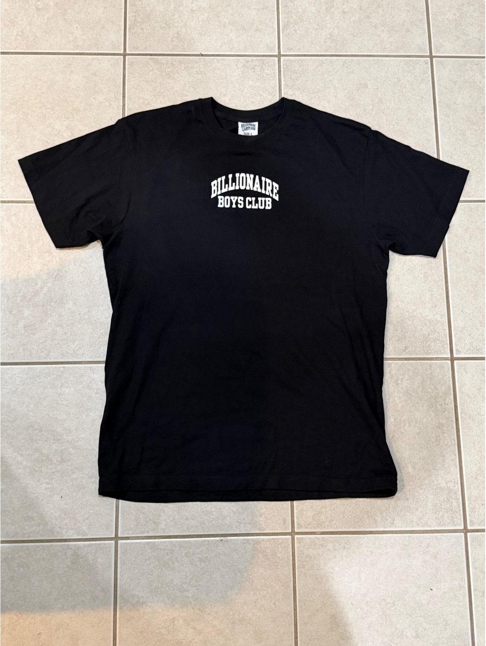 Billionaire Boys Club Black Cotton Graphic T-Shirt Size L